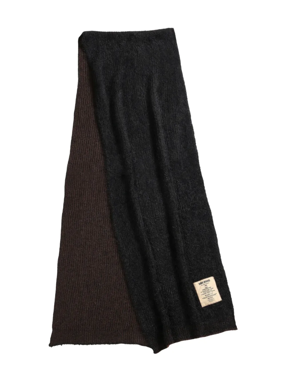 Двухцветный шарф ребристой вязки Uma Wang, коричневый
Двухцветный шарф ребристой вязки Uma Wang, коричневый
