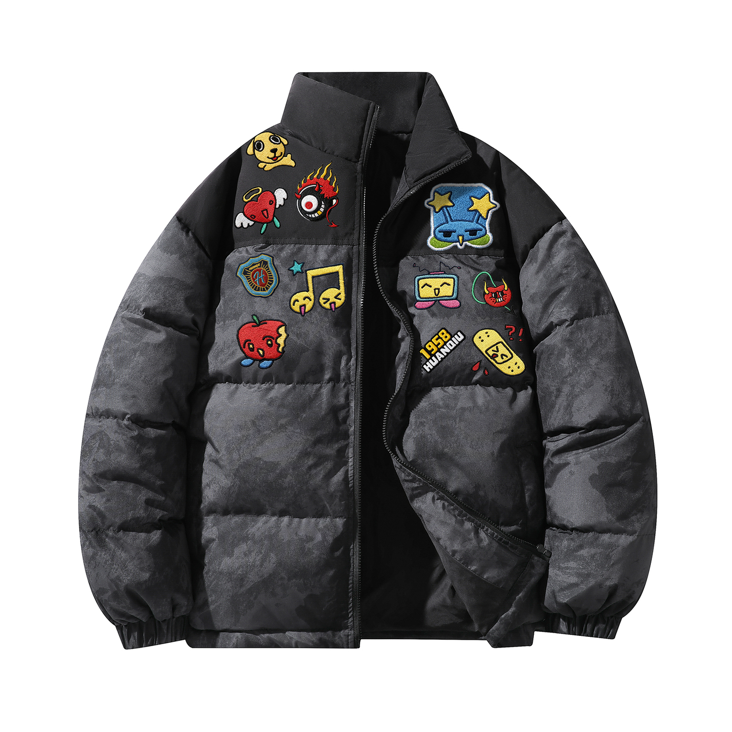 Пуховик Unisex с воротником стойкой утепленный HUANQIU, темно-серый
Пуховик Unisex с воротником стойкой утепленный HUANQIU, темно-серый