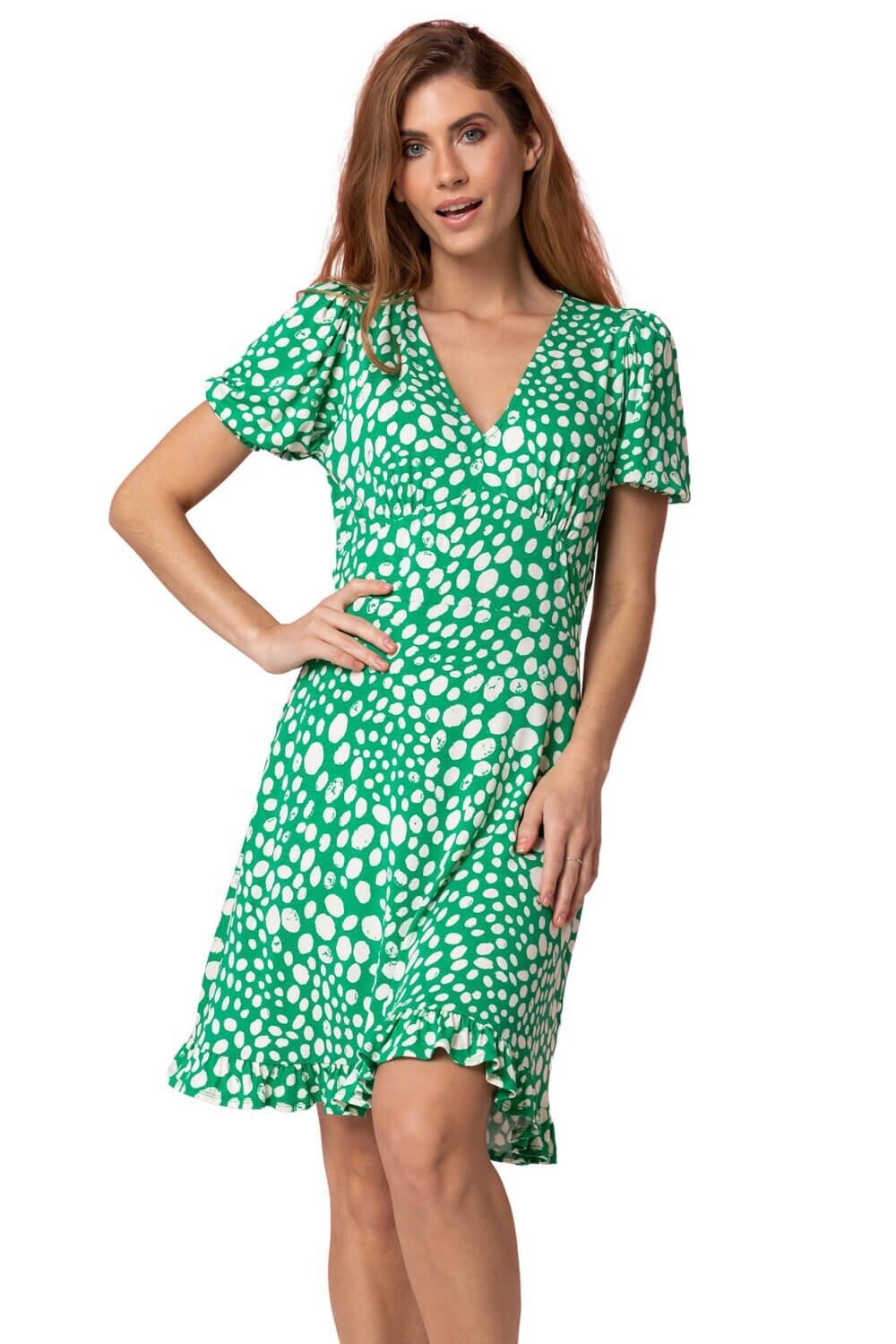Чайное платье с оборками в стиле Ditsy Spot Roman, зеленый
Чайное платье с оборками в стиле Ditsy Spot Roman, зеленый