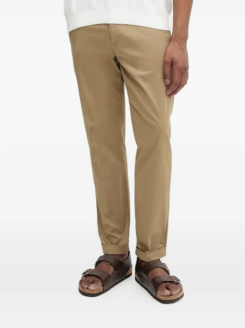 Брюки с прорезными карманами и манжетами LIU JO, коричневый 
Брюки с прорезными карманами и манжетами LIU JO, коричневый