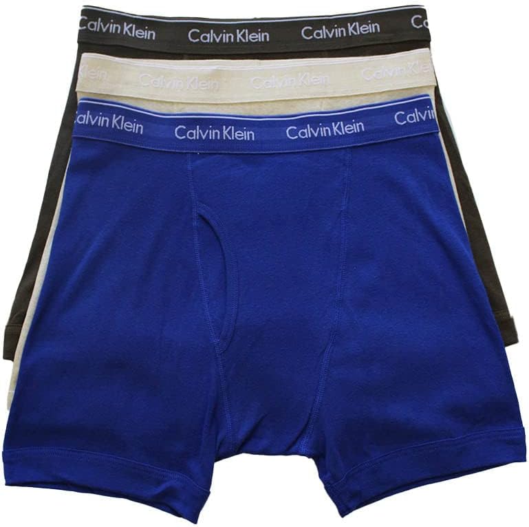 Мужское нижнее белье Calvin Klein, классика из хлопка, 3 пары трусов-боксеров, Work Blue, Process Green, Oatmeal Heather
Мужское нижнее белье Calvin Klein, классика из хлопка, 3 пары трусов-боксеров, Work Blue, Process Green, Oatmeal Heather