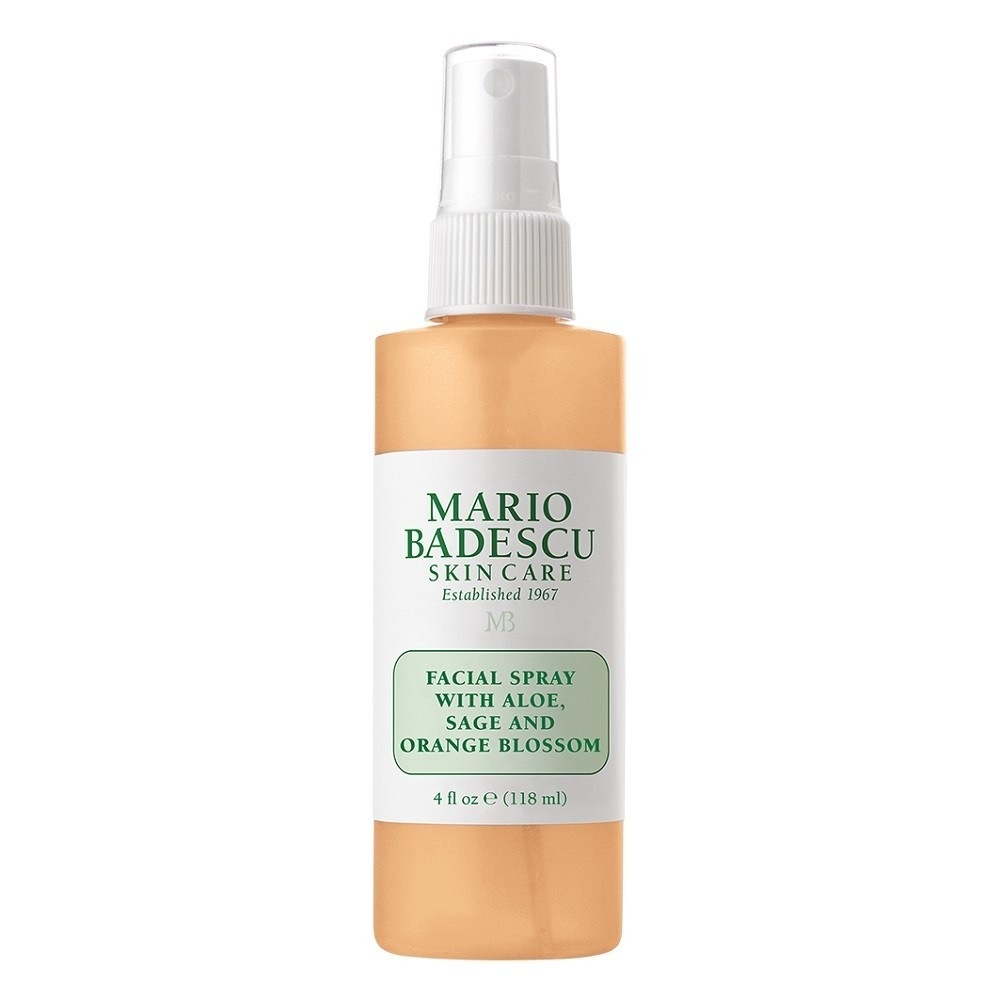 Спрей для лица facial spray with aloe, sage & orange blossom Mario Badescu, объем 118 мл.
Спрей для лица facial spray with aloe, sage & orange blossom Mario Badescu, объем 118 мл.