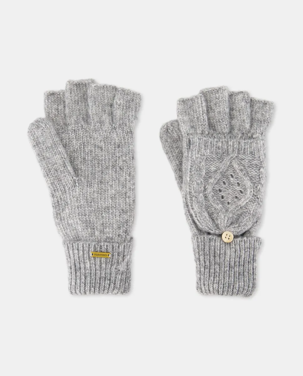 Вязаные перчатки с декором в виде листьев Tintoretto, светло-серый
Вязаные перчатки с декором в виде листьев Tintoretto, светло-серый