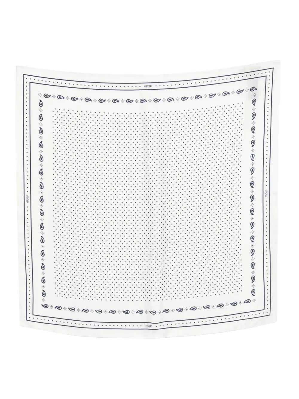 Шелковый шарф в горошек Maje, слоновая кость
Шелковый шарф в горошек Maje, слоновая кость