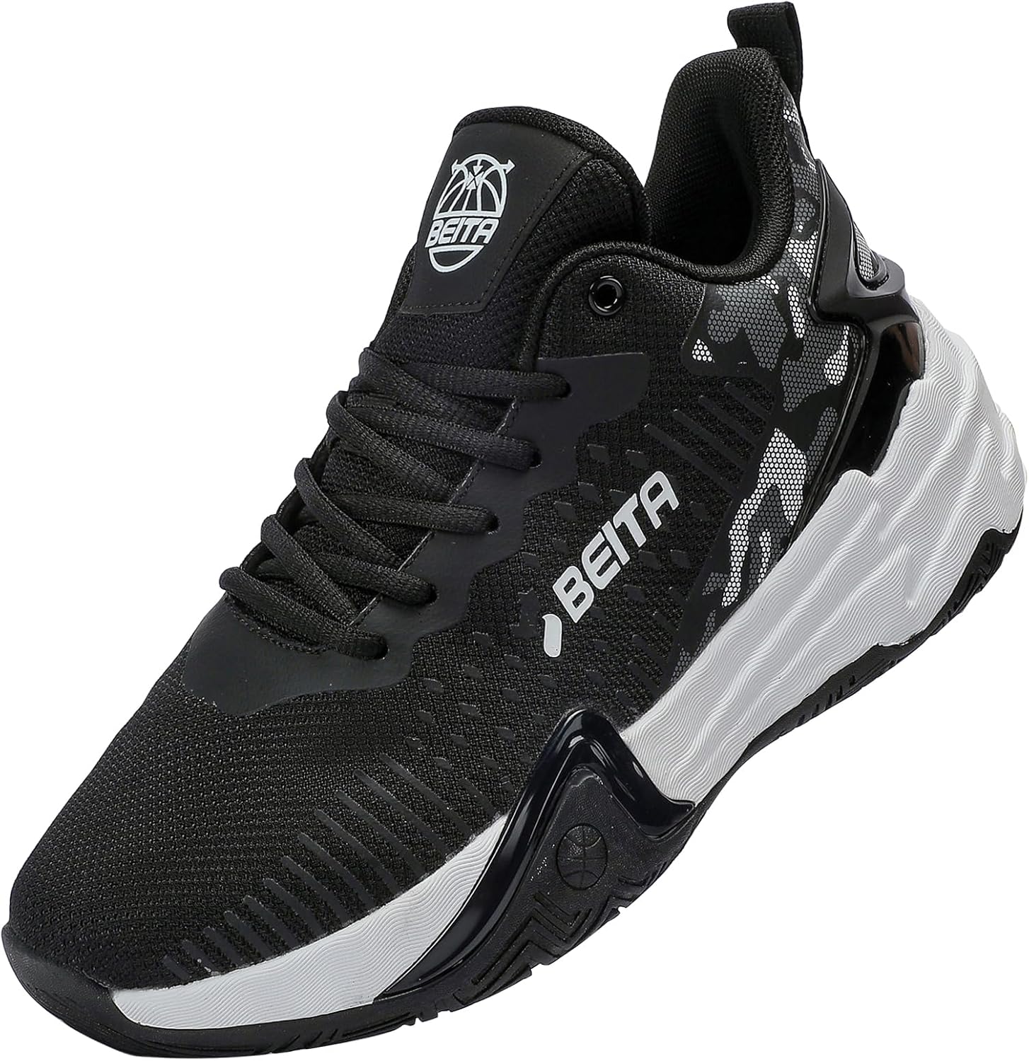 Мужские кроссовки для баскетбола Beita High Upper, дышащие спортивные обувь с антискользящей подошвой, черный
Мужские кроссовки для баскетбола Beita High Upper, дышащие спортивные обувь с антискользящей подошвой, черный