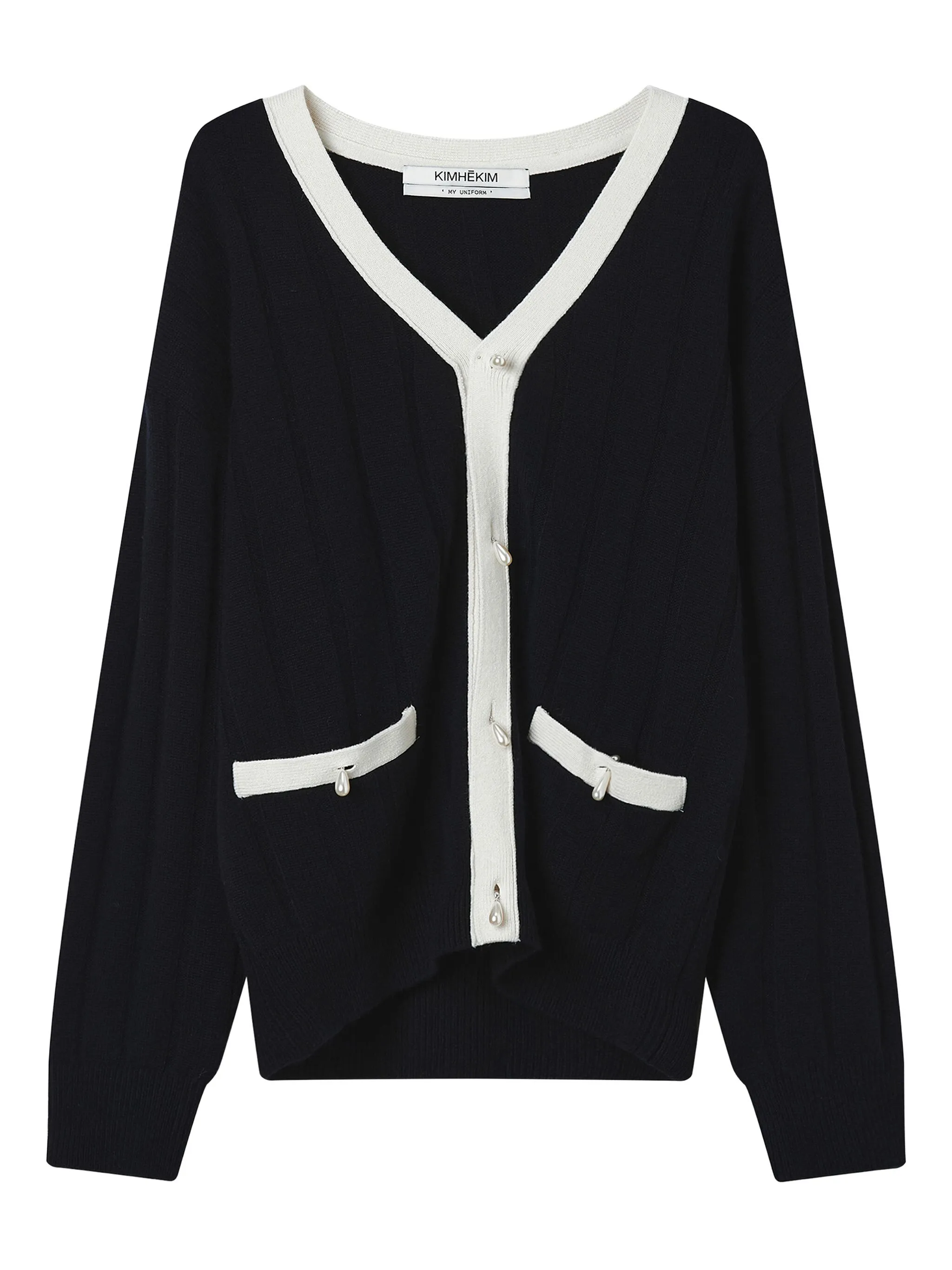 Кардиган с длинными рукавами Kimhekim, черный
Кардиган с длинными рукавами Kimhekim, черный