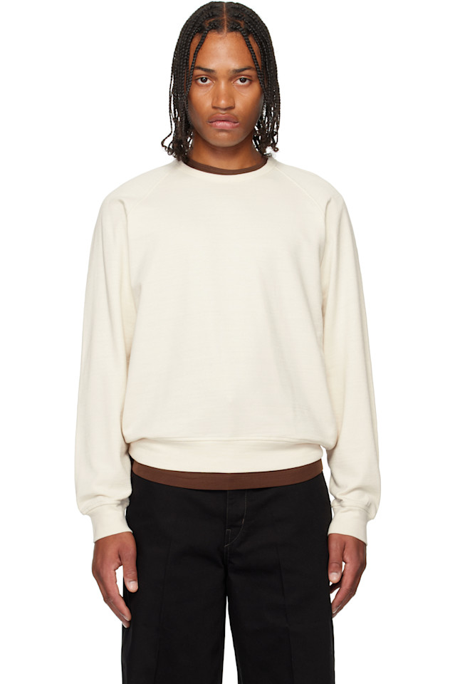 Lemaire Толстовка Off White с круглым вырезом
Lemaire Толстовка Off White с круглым вырезом