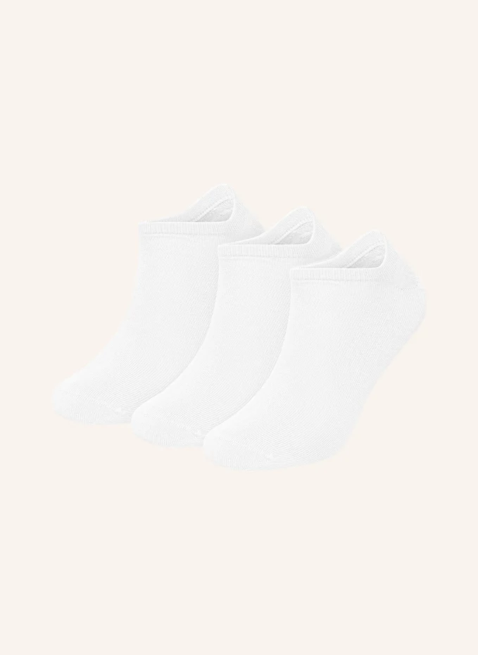 Комплект из 3 носков-кроссовок one color shorties Dillysocks, белый 
Комплект из 3 носков-кроссовок one color shorties Dillysocks, белый