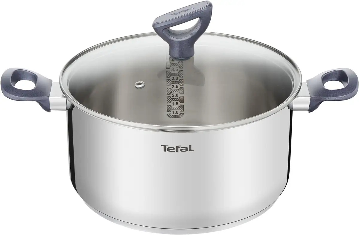 Кастрюля Tefal "Daily Cook", нержавеющая сталь, кастрюля из нержавеющей стали с вертикальной крышкой, носиком, все типы плит, индукционные Ø 24 см + высота 13,3 см, цвет edelstahlfarben
Кастрюля Tefal "Daily Cook", нержавеющая сталь, кастрюля из нержавеющей стали с вертикальной крышкой, носиком, все типы плит, индукционные Ø 24 см + высота 13,3 см, цвет edelstahlfarben