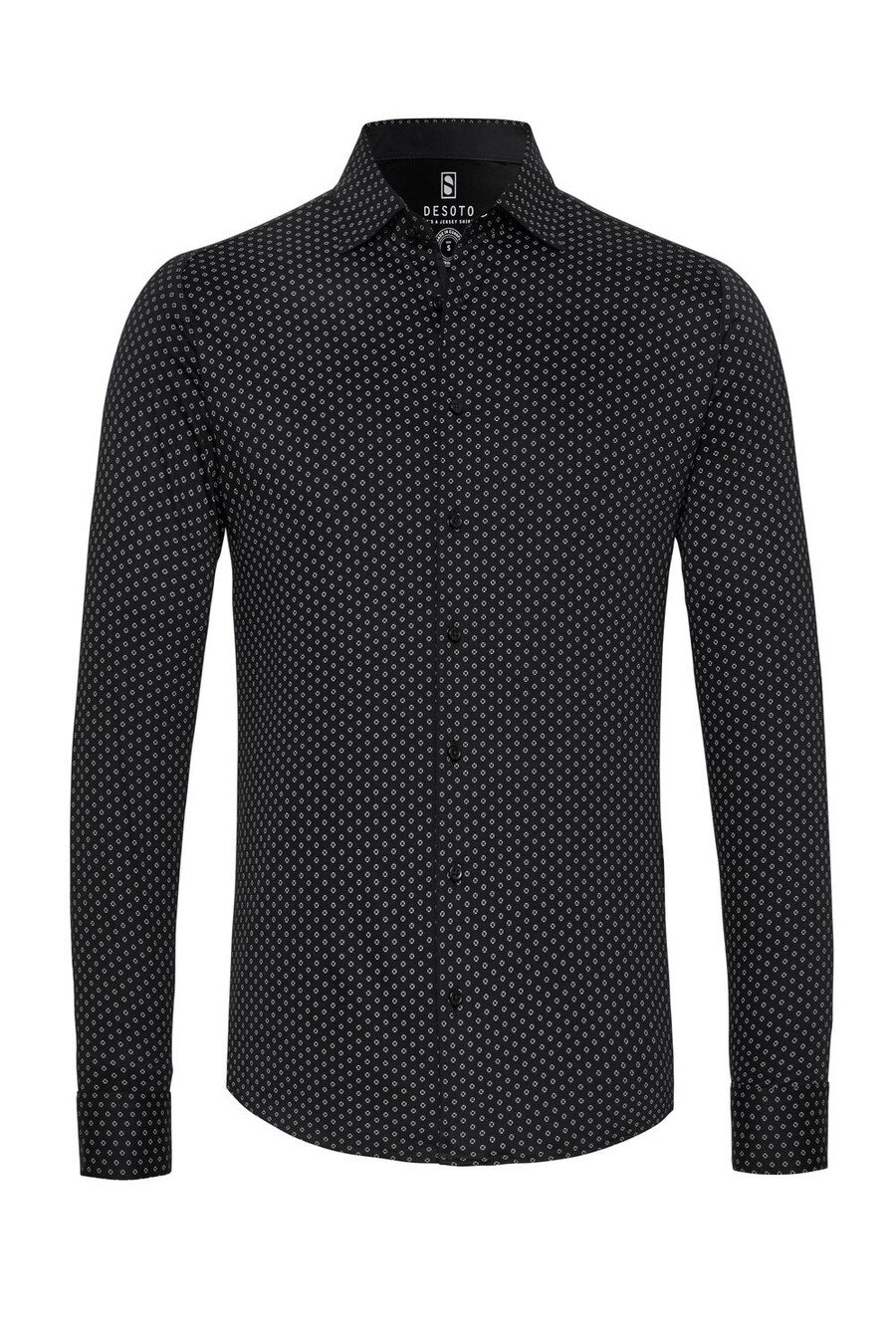 Рубашка Slim Fit на пуговицах DESOTO, черный
Рубашка Slim Fit на пуговицах DESOTO, черный