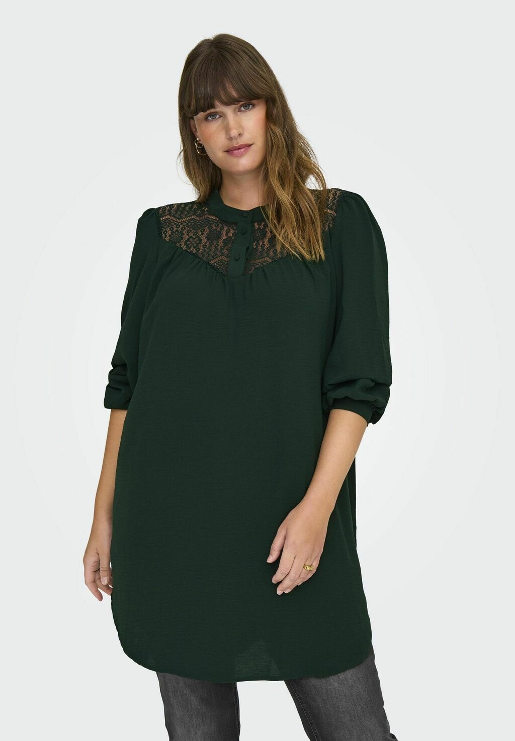 Туника LANGES SPITZEN ONLY Carmakoma, темно-зеленый
Туника LANGES SPITZEN ONLY Carmakoma, темно-зеленый