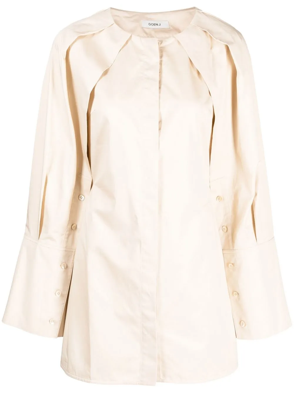 Короткое платье-рубашка с длинными рукавами Goen.J, нейтральный
Короткое платье-рубашка с длинными рукавами Goen.J, нейтральный