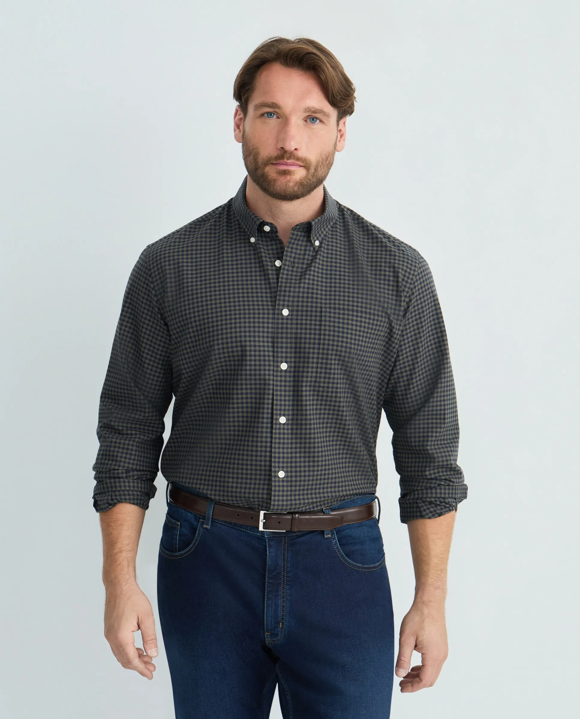 Классическая рубашка с длинным рукавом больших размеров в клетку виши Dustin, зеленый
Классическая рубашка с длинным рукавом больших размеров в клетку виши Dustin, зеленый