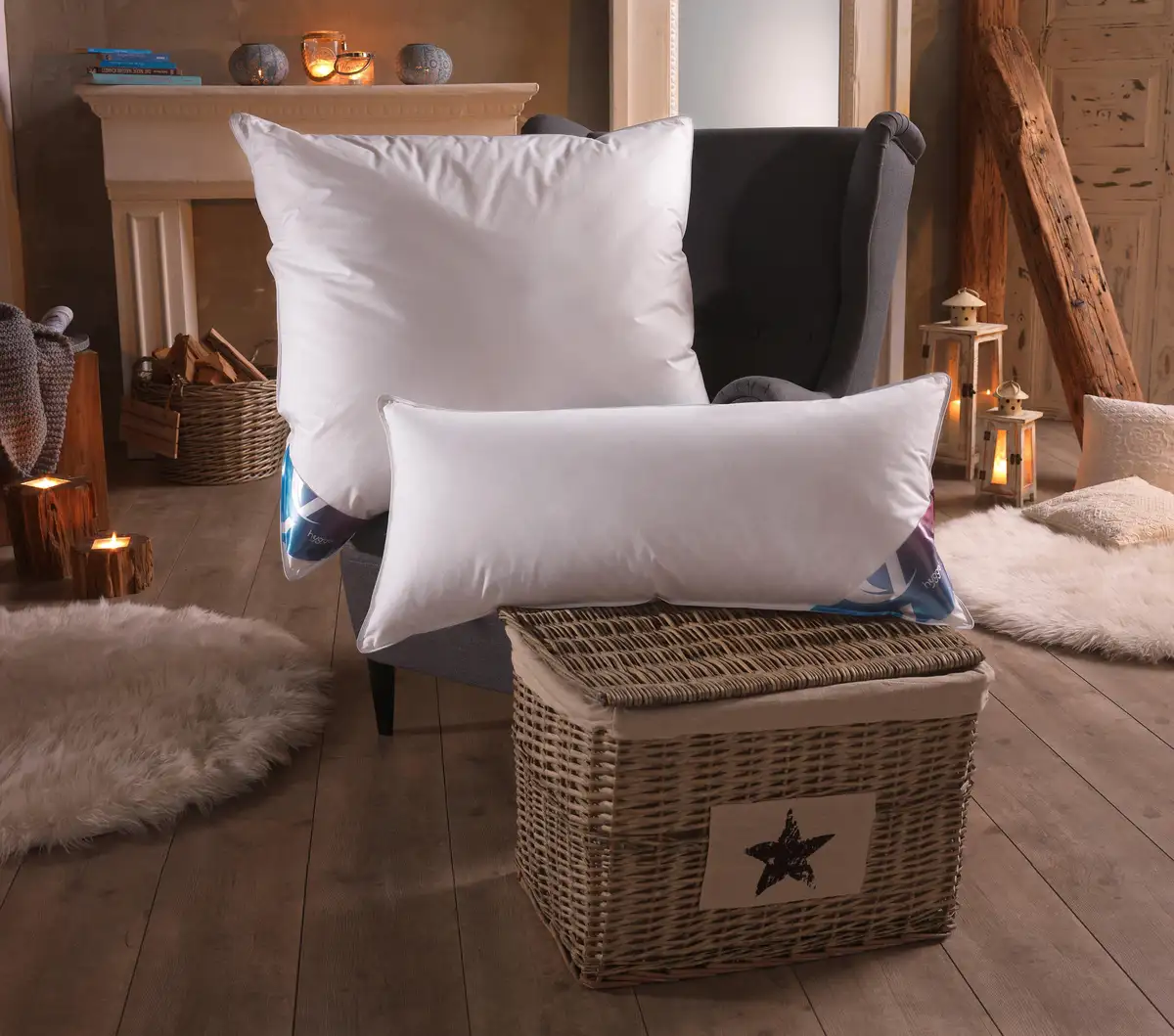 Перьевая подушка Haeussling "Hjemme Hygge", наполнитель: 85% перо, 15% пух, (1 шт.) 40х80 см, белый
Перьевая подушка Haeussling "Hjemme Hygge", наполнитель: 85% перо, 15% пух, (1 шт.) 40х80 см, белый