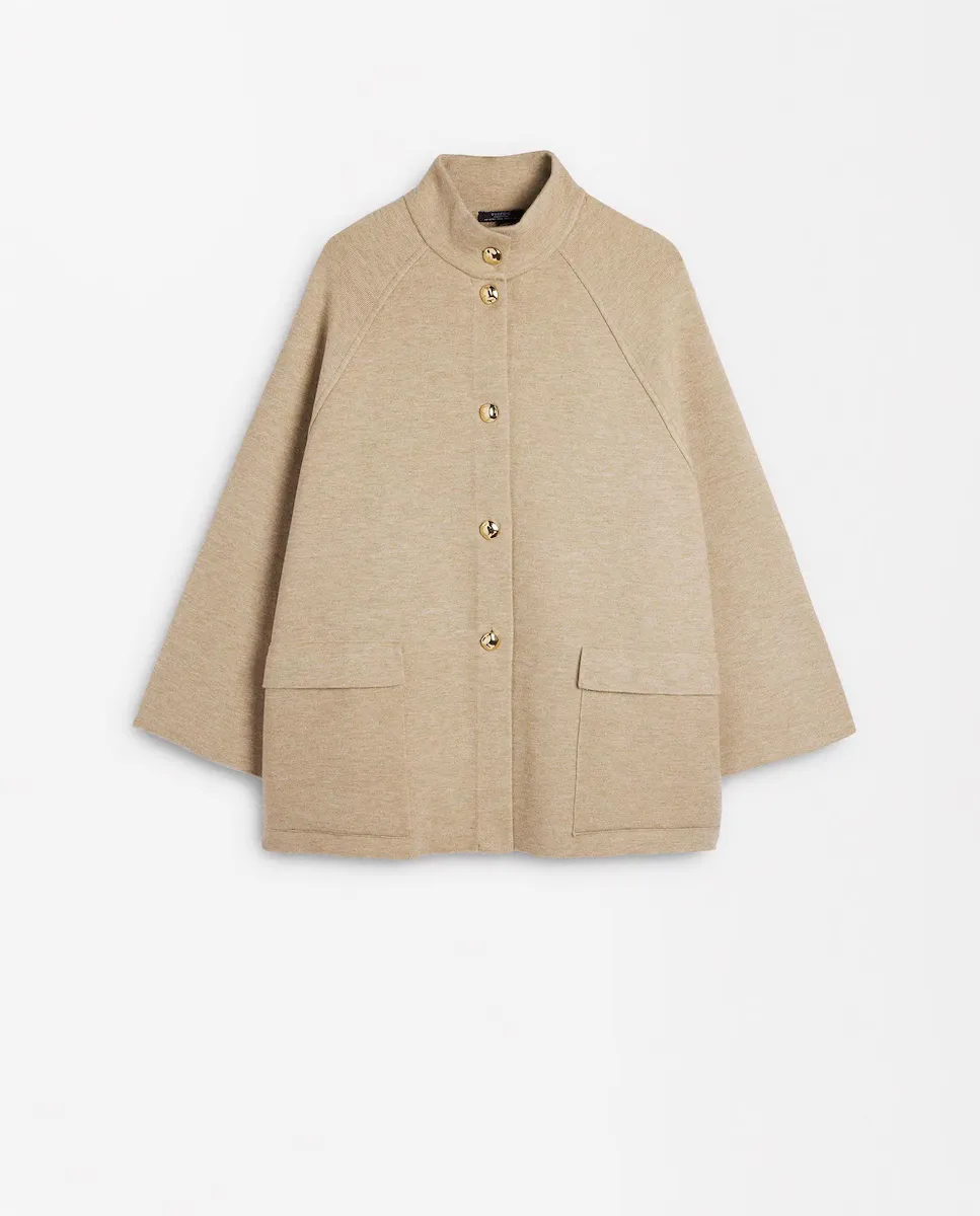 Женское вязаное пончо с высоким воротником и пуговицами однотонное Parfois, коричневый
Женское вязаное пончо с высоким воротником и пуговицами однотонное Parfois, коричневый