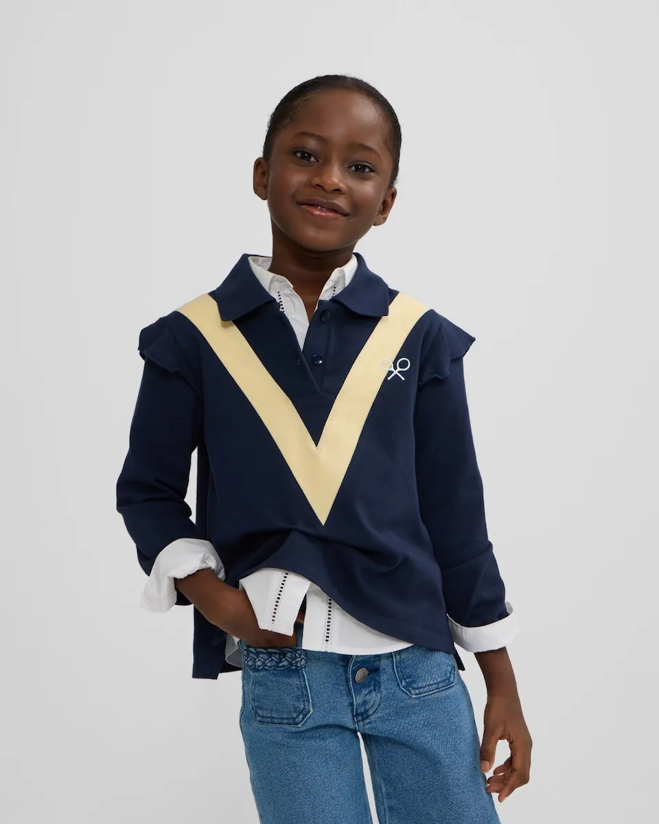 Детская рубашка поло с длинным рукавом, темно-синяя Silbon
Детская рубашка поло с длинным рукавом, темно-синяя Silbon