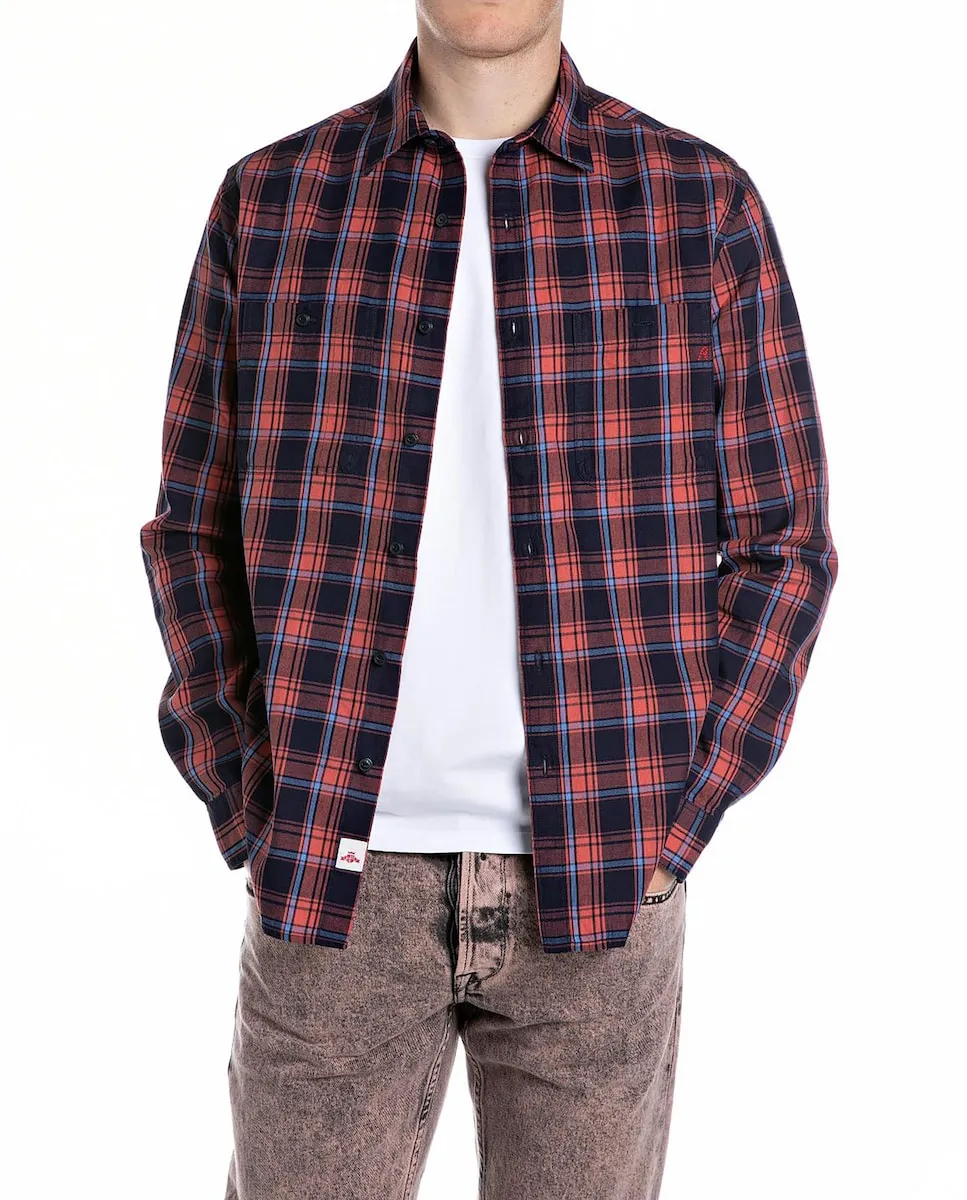 Мужская рубашка с длинным рукавом в клетку Replay, черный
Мужская рубашка с длинным рукавом в клетку Replay, черный