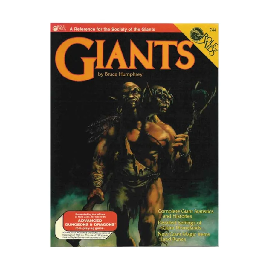 Giants, Roleaids - Monsters & Fantasy Races, мягкая обложка
Giants, Roleaids - Monsters & Fantasy Races, мягкая обложка