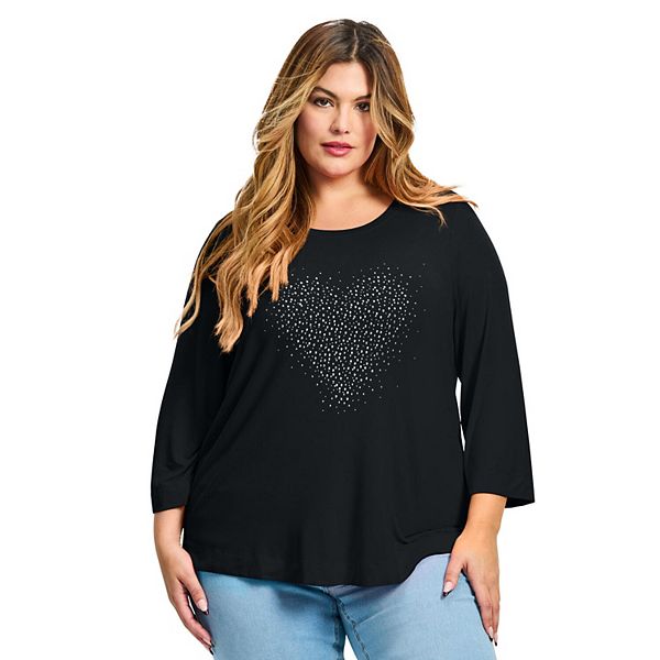 Топ с сердечком для женщин plus size Avenue, Black
Топ с сердечком для женщин plus size Avenue, Black
