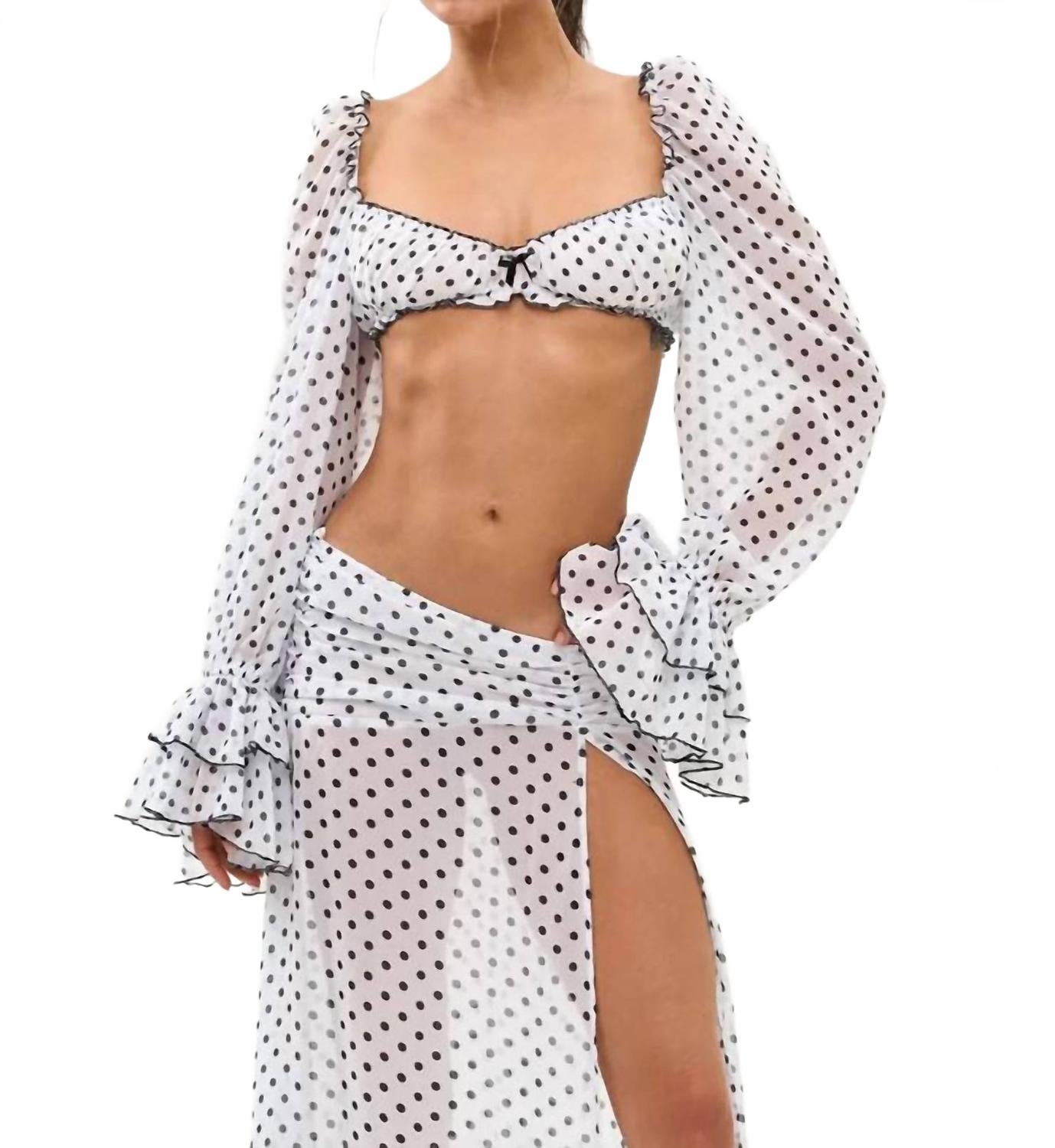 Рубашка Джози в белый горошек Bananhot, White Polka
Рубашка Джози в белый горошек Bananhot, White Polka