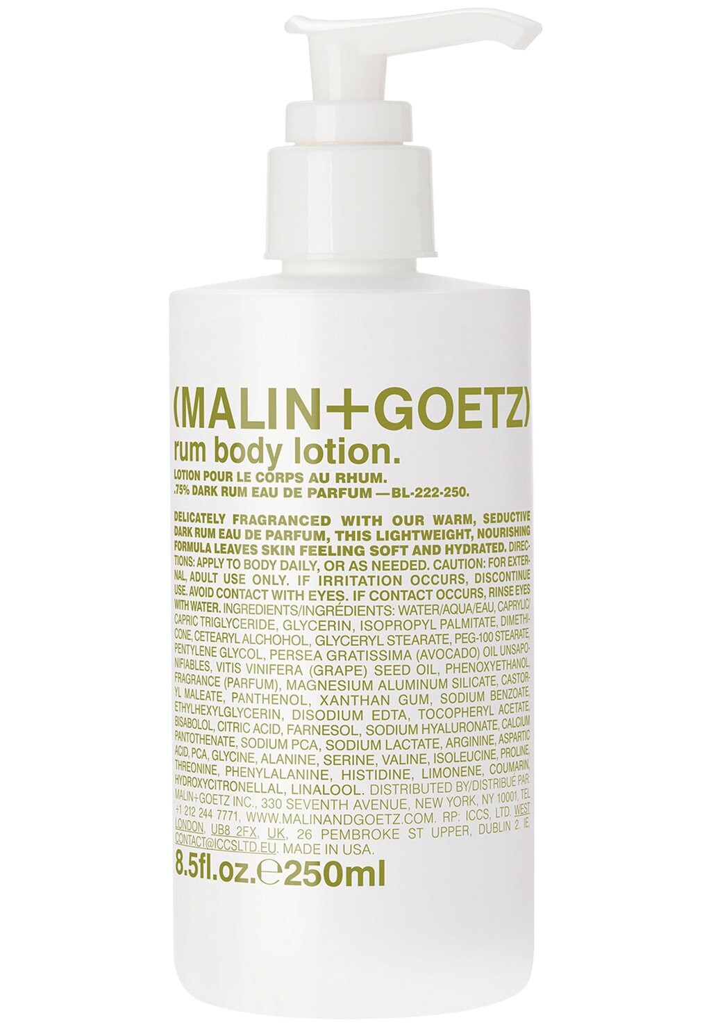 Увлажняющий уход KÖRPERLOTION RUM BODY LOTION MALIN+GOETZ
Увлажняющий уход KÖRPERLOTION RUM BODY LOTION MALIN+GOETZ