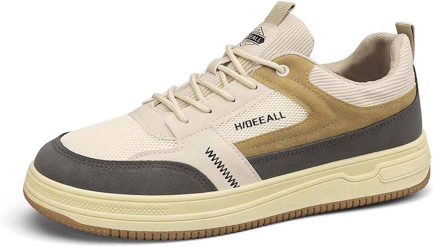 Мужские кроссовки TERBOFIN низкие повседневные для скейтборда, прогулок, модные кроссовки для путешествий, спортзала и работы, бежевый
Мужские кроссовки TERBOFIN низкие повседневные для скейтборда, прогулок, модные кроссовки для путешествий, спортзала и работы, бежевый