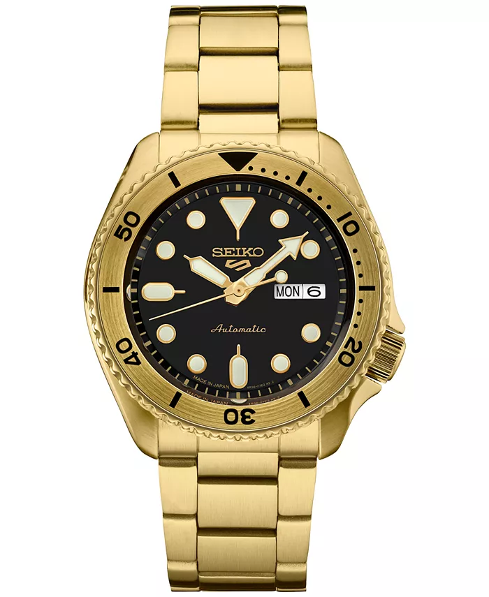 Мужские автоматические часы 5 Sports с золотистым браслетом из нержавеющей стали, 43 мм Seiko
Мужские автоматические часы 5 Sports с золотистым браслетом из нержавеющей стали, 43 мм Seiko
