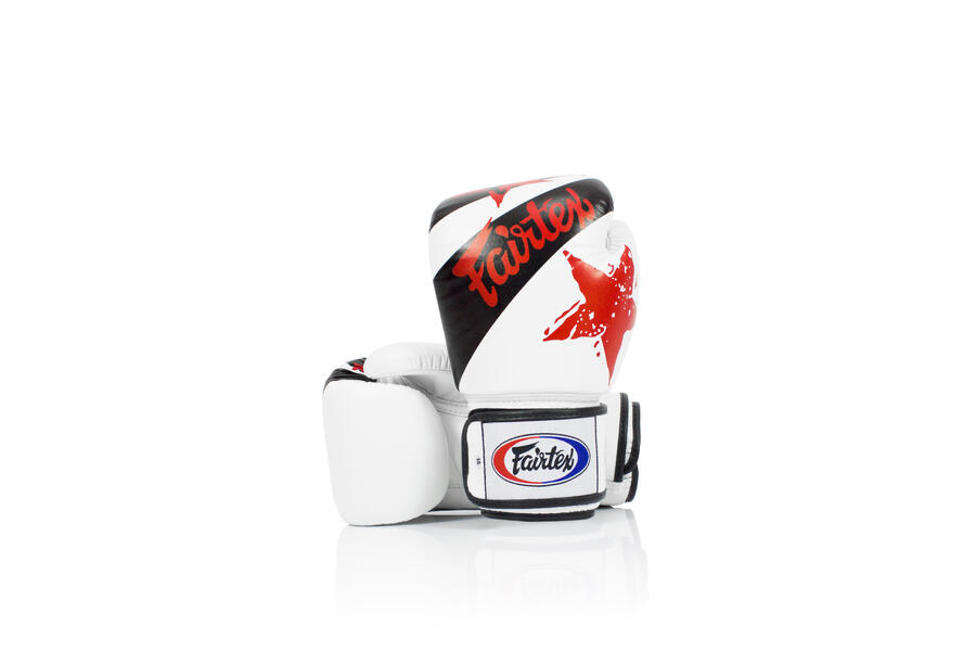 Кожаные боксерские перчатки Fairtex BGV1-N, белые, с принтом Национальный, 12 унций
Кожаные боксерские перчатки Fairtex BGV1-N, белые, с принтом Национальный, 12 унций