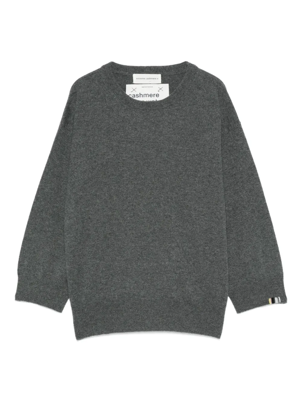 Кашемировый свитер с длинными рукавами extreme cashmere, серый 
Кашемировый свитер с длинными рукавами extreme cashmere, серый