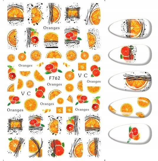 Наклейки для дизайна ногтей с узорами оранжевого цвета F-762, Frezarkowo
Наклейки для дизайна ногтей с узорами оранжевого цвета F-762, Frezarkowo