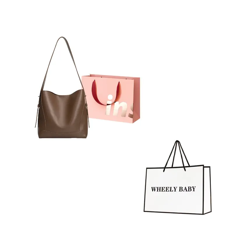 WHEELY BABY Кожаная сумка-ведро через плечо, Brown
WHEELY BABY Кожаная сумка-ведро через плечо, Brown