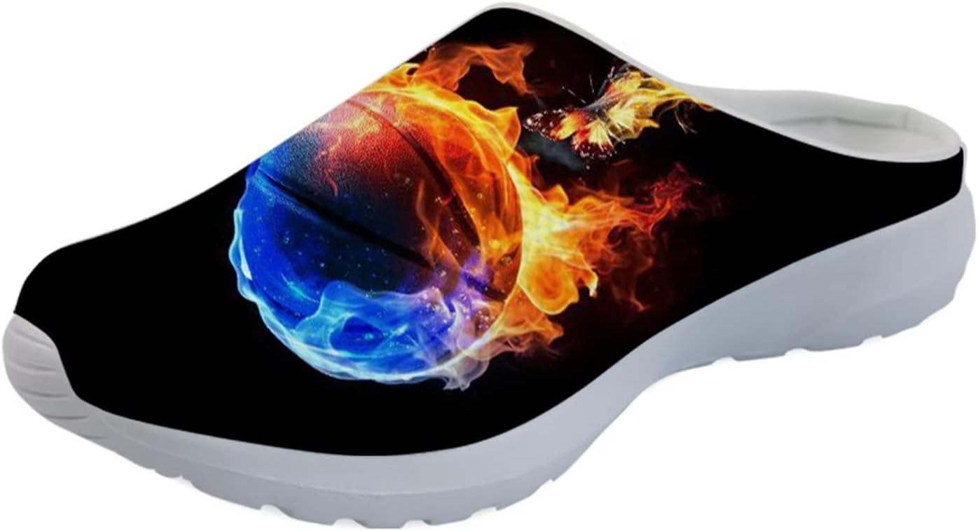 Женские слипоны-кроссовки Forchrinse с тропическим ананасом и плюмерией, дышащие, для ходьбы, сабо, домашние и пляжные тапочки, обувь для медсестер, легкие, Fire Basketball
Женские слипоны-кроссовки Forchrinse с тропическим ананасом и плюмерией, дышащие, для ходьбы, сабо, домашние и пляжные тапочки, обувь для медсестер, легкие, Fire Basketball