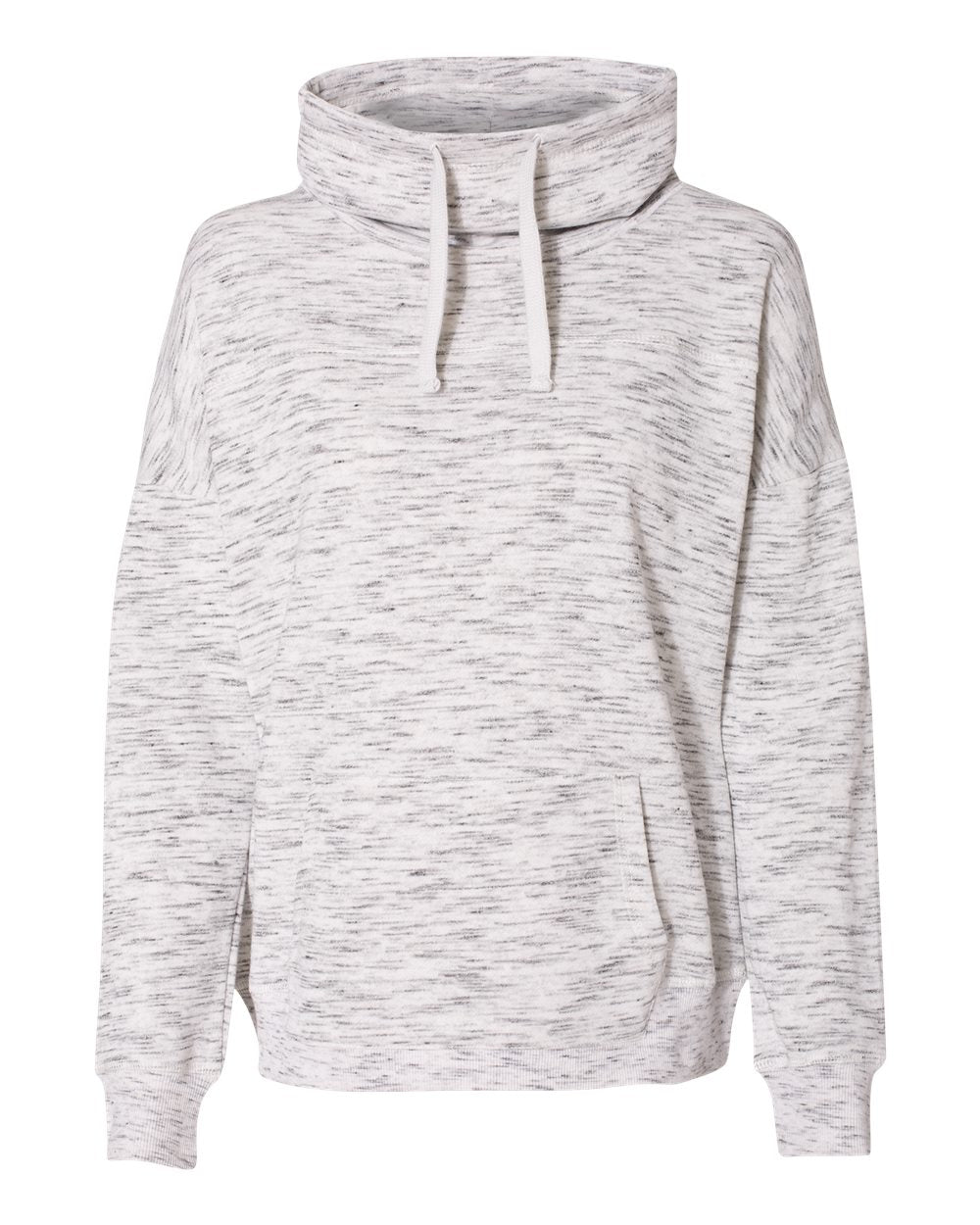 Женская флисовая меланжевая толстовка с воротником-хомут J. America, белый
Женская флисовая меланжевая толстовка с воротником-хомут J. America, белый