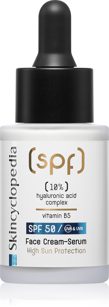 10% комплекс гиалуроновой кислоты + крем-сыворотка с витамином B5 SPF 50 Skincyclopedia, 30 мл
10% комплекс гиалуроновой кислоты + крем-сыворотка с витамином B5 SPF 50 Skincyclopedia, 30 мл