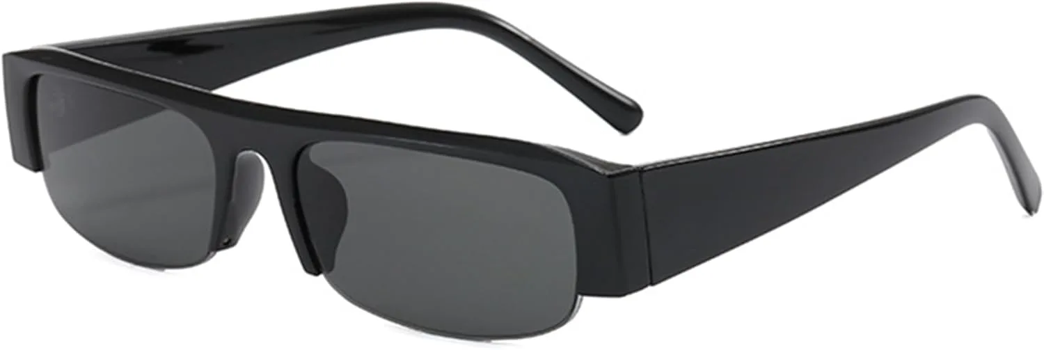 bullabulling Винтажные солнцезащитные очки для мужчин, полуободковые квадратные очки без оправы для вождения, солнцезащитные очки для женщин с защитой UV400, Black
bullabulling Винтажные солнцезащитные очки для мужчин, полуободковые квадратные очки без оправы для вождения, солнцезащитные очки для женщин с защитой UV400, Black