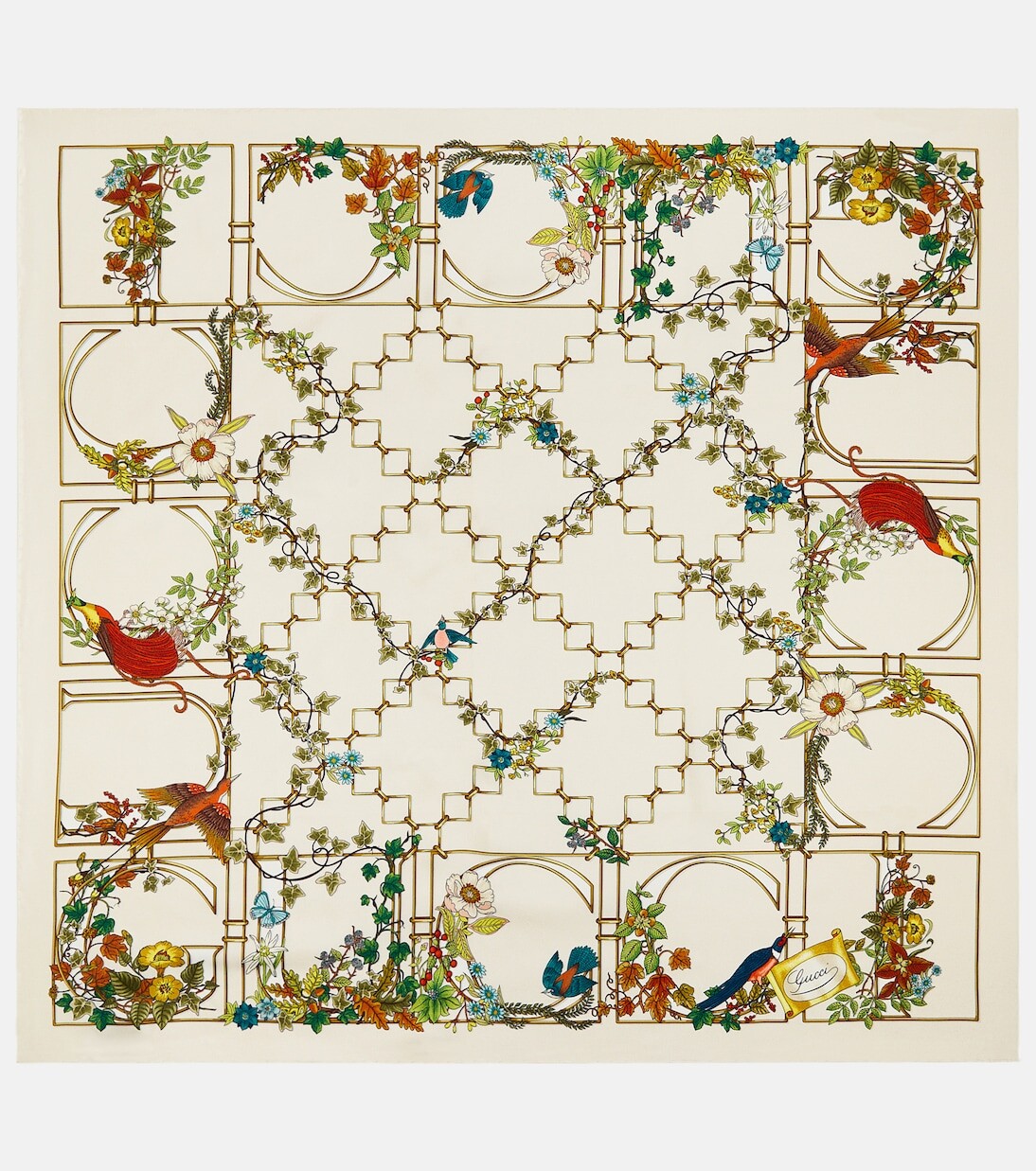 Шарф из шелкового твила с принтом Gucci, мультиколор
Шарф из шелкового твила с принтом Gucci, мультиколор