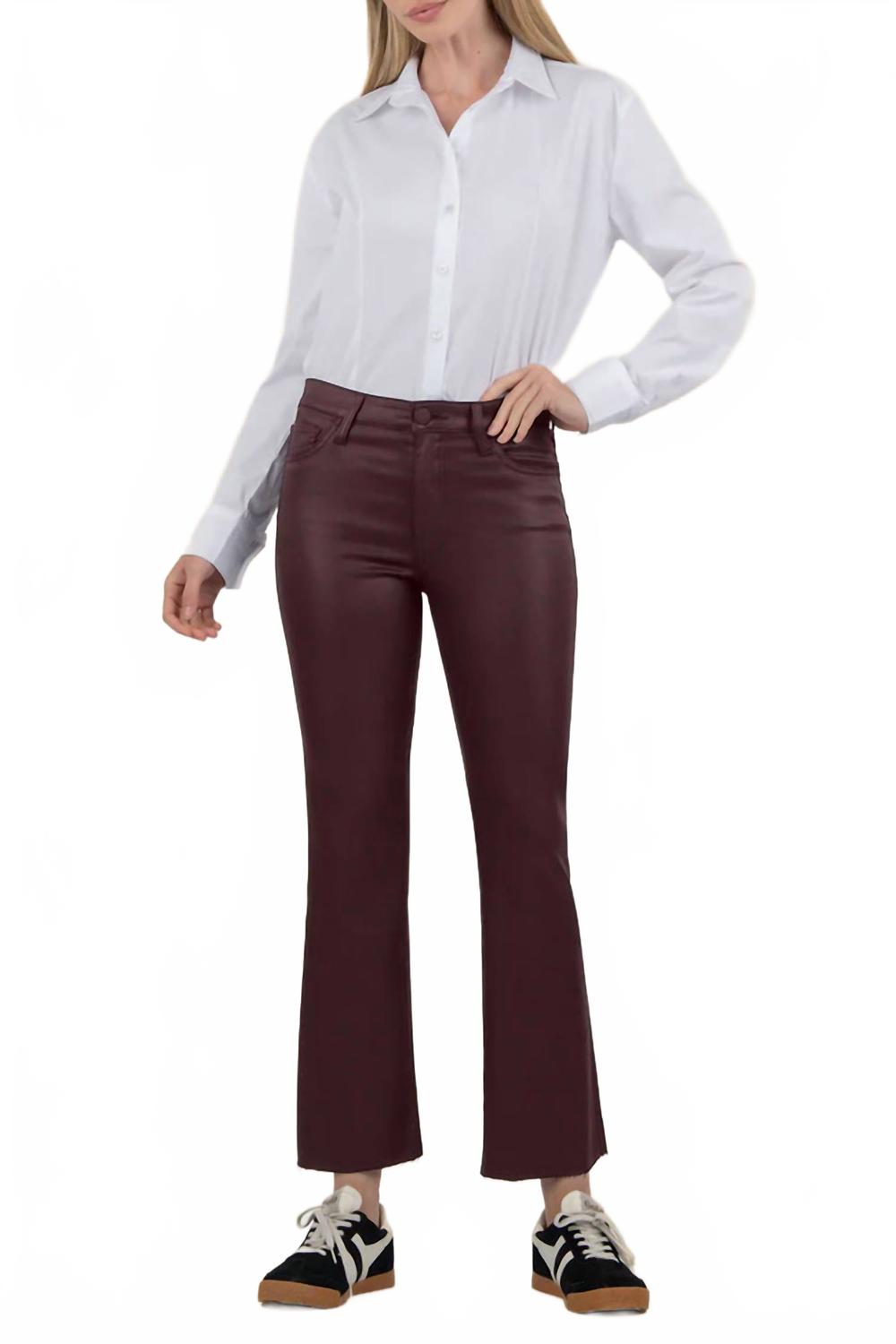 Келси Высокие укороченные расклешенные брюки в цвете сангрия KUT FROM THE KLOTH, Sangria
Келси Высокие укороченные расклешенные брюки в цвете сангрия KUT FROM THE KLOTH, Sangria