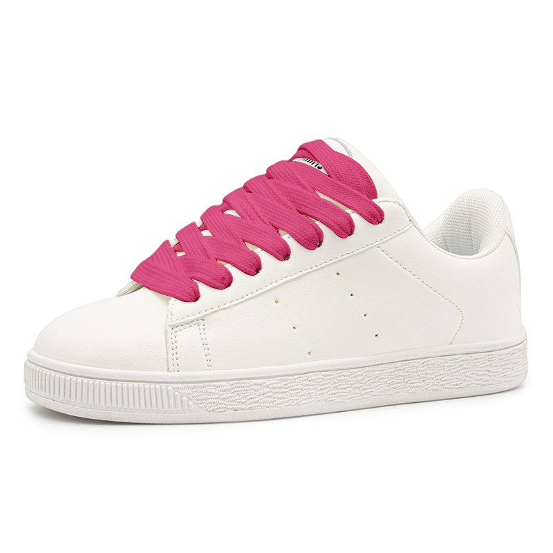 15 MINS Скользоустойчивые амортизирующие низкие скейтерские кроссовки унисекс белые с розовыми шнурками, цвет White (Pink Shoe Laces)
15 MINS Скользоустойчивые амортизирующие низкие скейтерские кроссовки унисекс белые с розовыми шнурками, цвет White (Pink Shoe Laces)