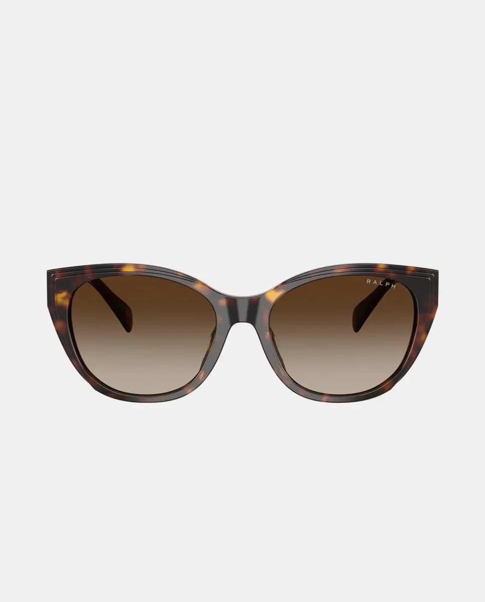 Квадратные женские солнцезащитные очки из ацетата с коричневыми градиентными линзами Ralph by Ralph Lauren, коричневый 
Квадратные женские солнцезащитные очки из ацетата с коричневыми градиентными линзами Ralph by Ralph Lauren, коричневый