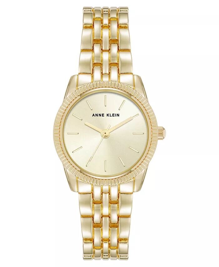 Женские кварцевые повседневные часы из металлического сплава золотистого цвета с монетным краем, 26 мм Anne Klein, золото
Женские кварцевые повседневные часы из металлического сплава золотистого цвета с монетным краем, 26 мм Anne Klein, золото