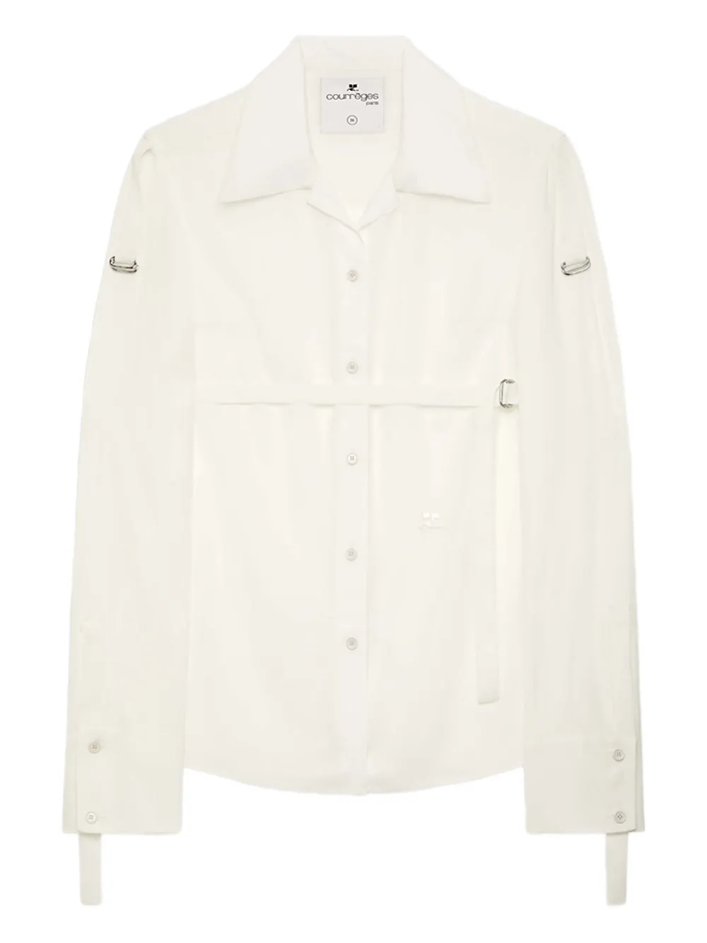 Рубашка с ремешками Courrèges, белый
Рубашка с ремешками Courrèges, белый
