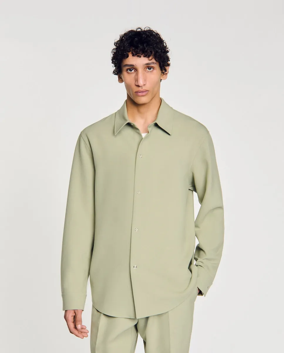 Мужская рубашка с длинным рукавом Sandro, хаки
Мужская рубашка с длинным рукавом Sandro, хаки