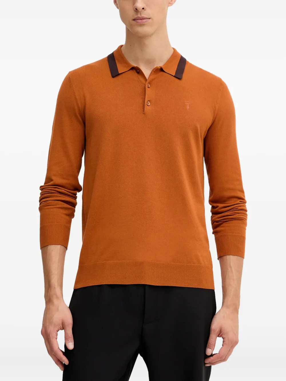 Рубашка поло с длинными рукавами и воротником-поло Trussardi, оранжевый
Рубашка поло с длинными рукавами и воротником-поло Trussardi, оранжевый
