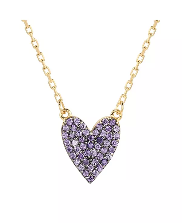 Ожерелье Suzy Levian из стерлингового серебра с кубическими циркониями и цельным сердцем Suzy Levian New York, purple
Ожерелье Suzy Levian из стерлингового серебра с кубическими циркониями и цельным сердцем Suzy Levian New York, purple