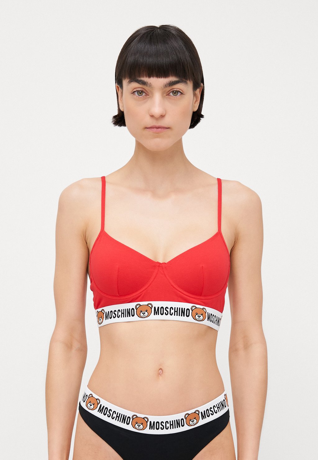 Бюстгальтер на косточках REGGISENO CON FERRETTO Moschino Underwear, красный
Бюстгальтер на косточках REGGISENO CON FERRETTO Moschino Underwear, красный