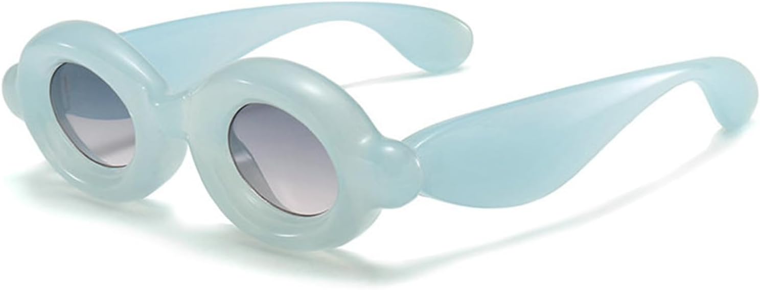 COTIA 2025 Модные маленькие овальные солнцезащитные очки для женщин и мужчин. Уникальная толстая оправа, овальные линзы, конфетные цвета, милые солнцезащитные очки в стиле хип-хоп, Blue
COTIA 2025 Модные маленькие овальные солнцезащитные очки для женщин и мужчин. Уникальная толстая оправа, овальные линзы, конфетные цвета, милые солнцезащитные очки в стиле хип-хоп, Blue