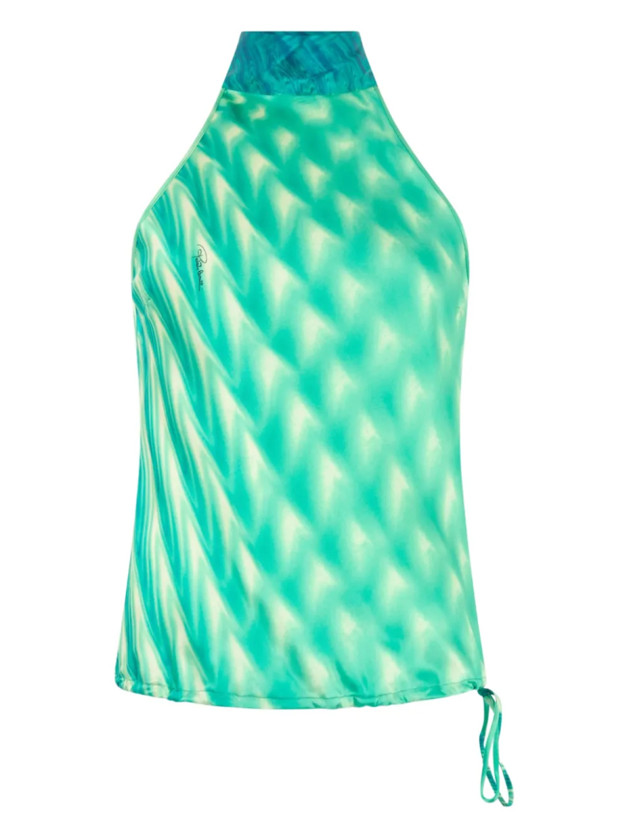 Шелковый топ с графичным принтом Roberto Cavalli, зеленый
Шелковый топ с графичным принтом Roberto Cavalli, зеленый