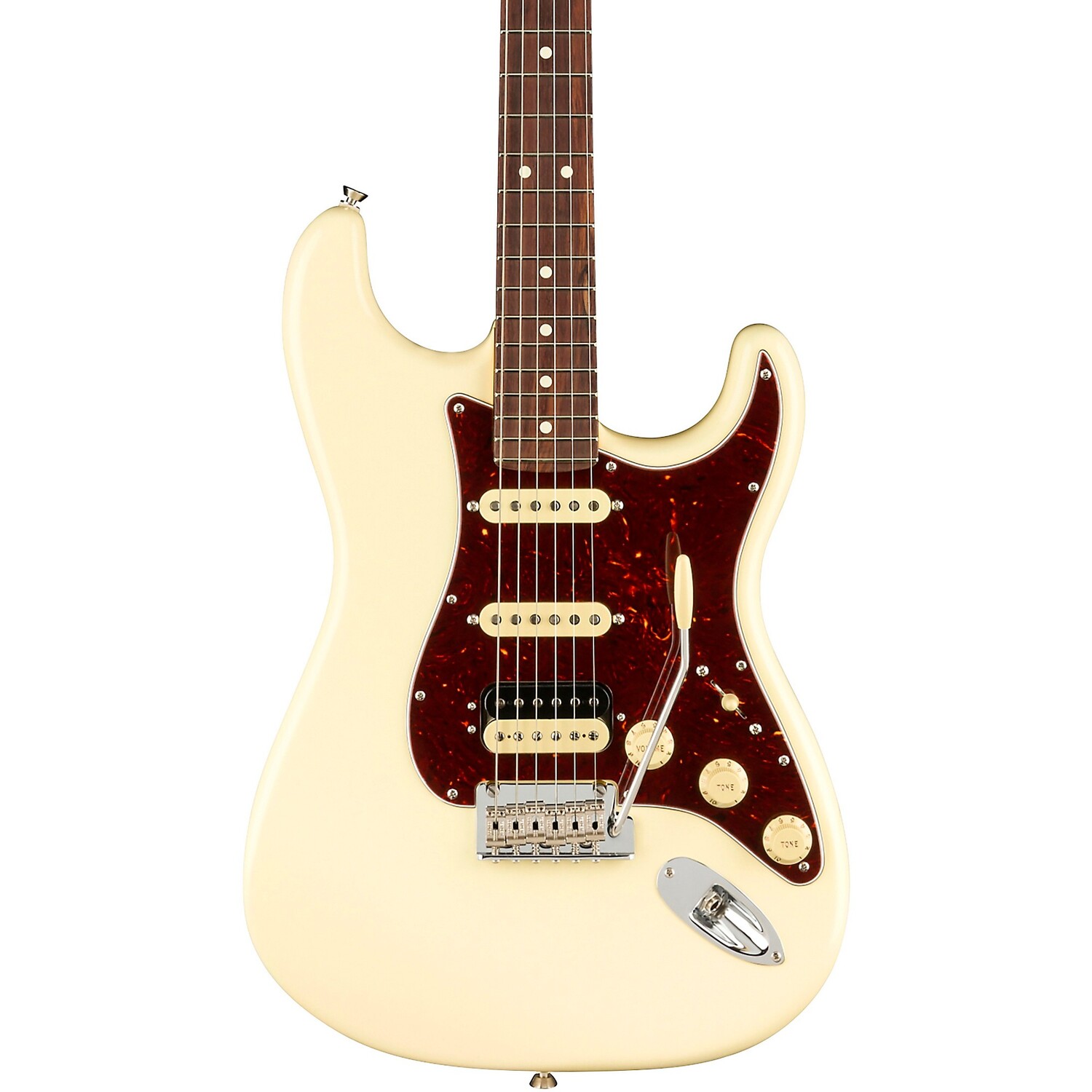 Fender American Professional II Stratocaster HSS Электрогитара с накладкой из палисандра, олимпийский белый цвет