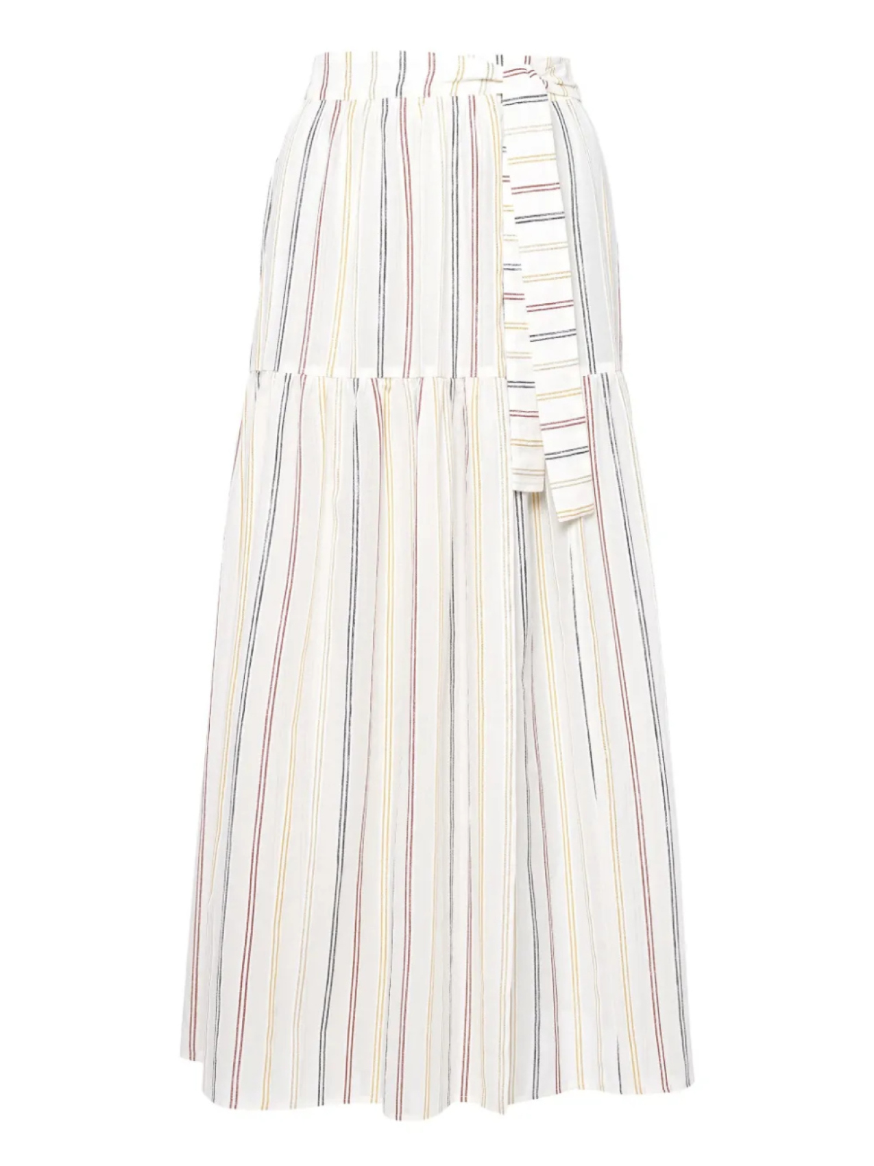 ERES ярусная юбка макси в полоску, белый
ERES ярусная юбка макси в полоску, белый