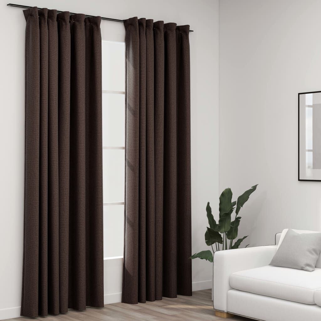 VidaXL Крючки для плотных штор, имитация льна, 2 шт., темно-серый, 140x245 см, серо-коричневый
VidaXL Крючки для плотных штор, имитация льна, 2 шт., темно-серый, 140x245 см, серо-коричневый